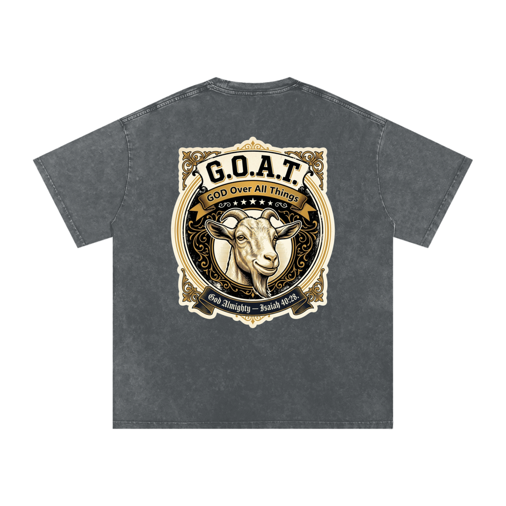 GOAT Snow Washed Oversized Cotton T-Shirt
