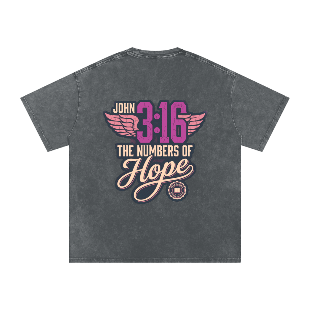 316 Snow Washed Oversized Cotton T-Shirt