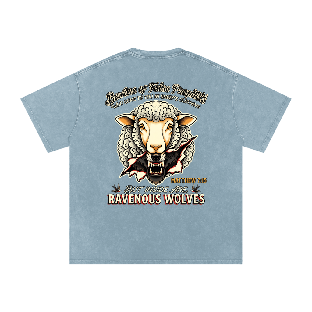 False profits Snow Washed Oversized Cotton T-Shirt