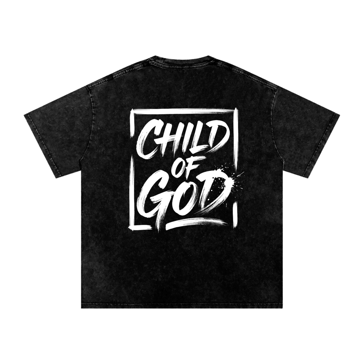 Child of God Snow Washed Oversized Cotton T-Shirt
