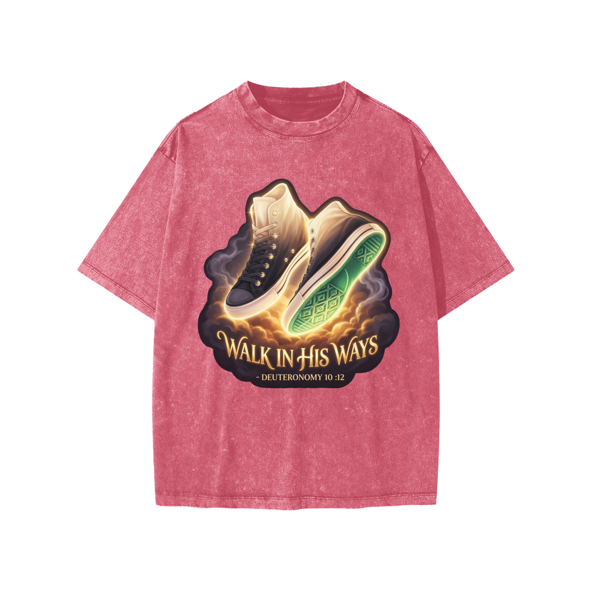 Walk in his Way Snow Washed Kids' T-Shirt