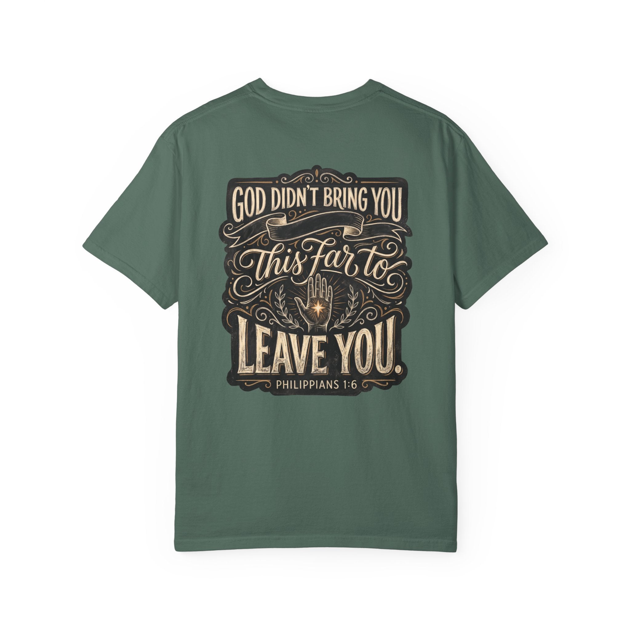 Christian Cross T‑Shirt — "God Didn’t Bring You This Far to Leave You" Scripture Tee