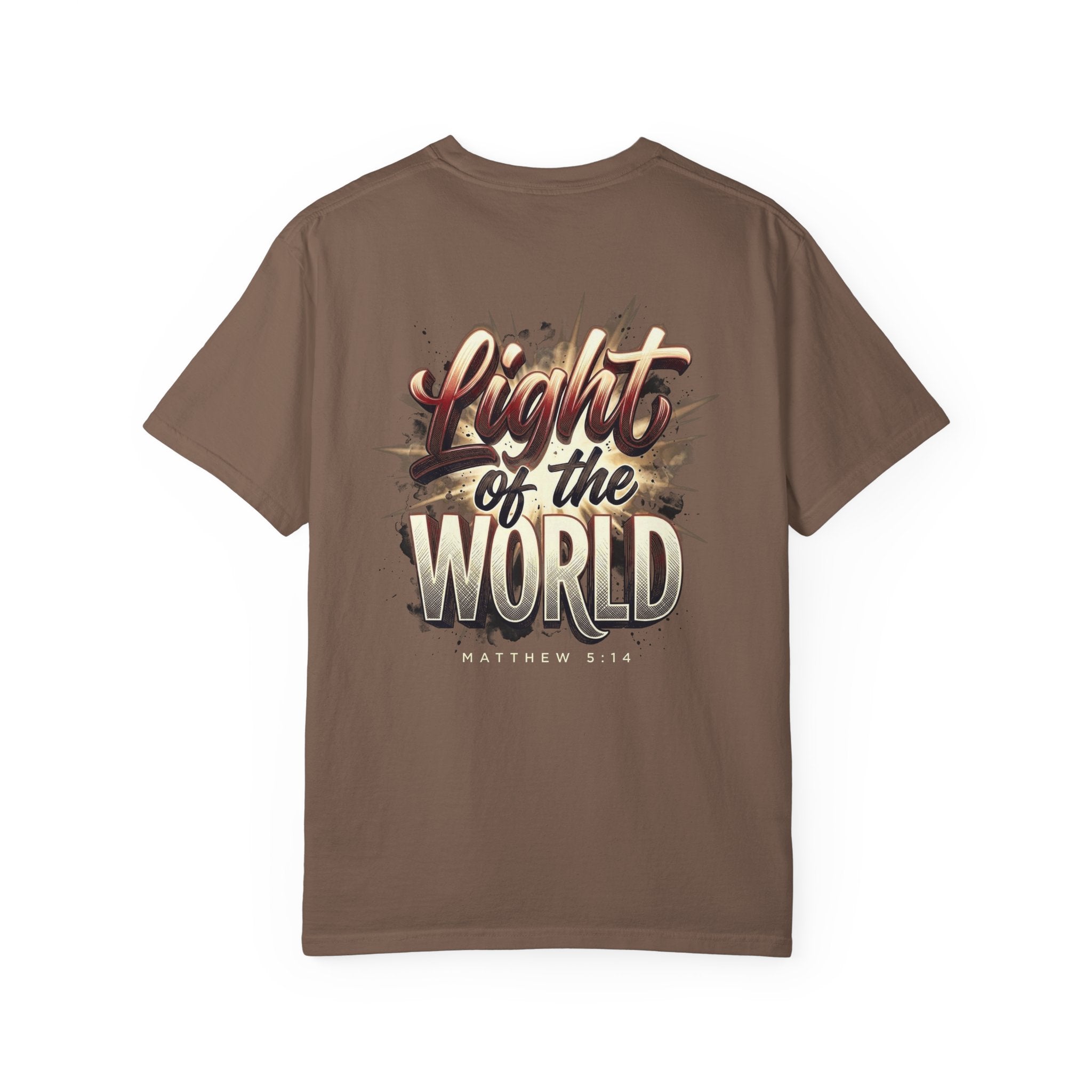 Christian 'Light of the World' Graphic T-Shirt — Matthew 5:14 Faith Tee