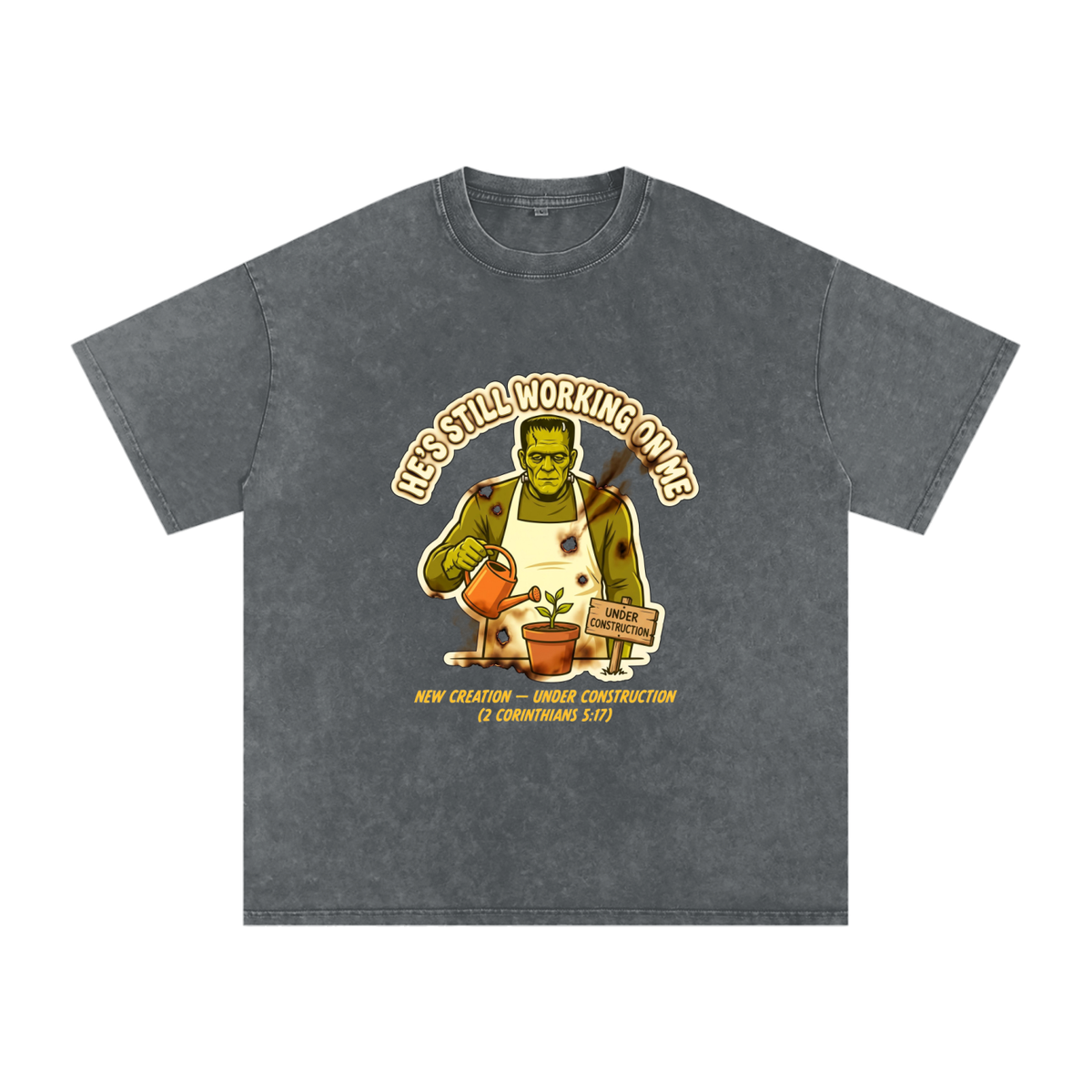 Franky Snow Washed Oversized Cotton T-Shirt