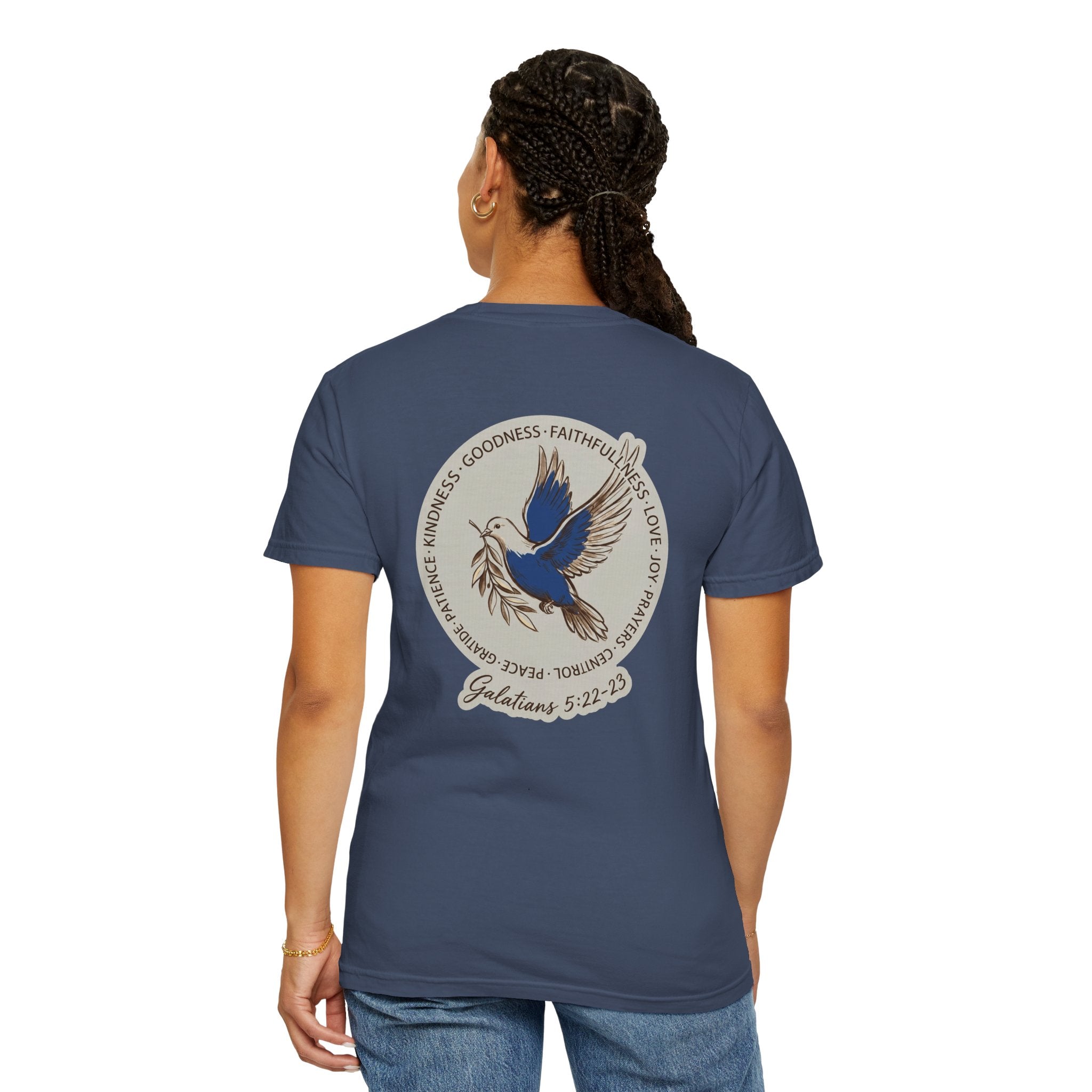 Christian Dove T-Shirt — Galatians 5:22-23 Fruit of the Spirit Tee