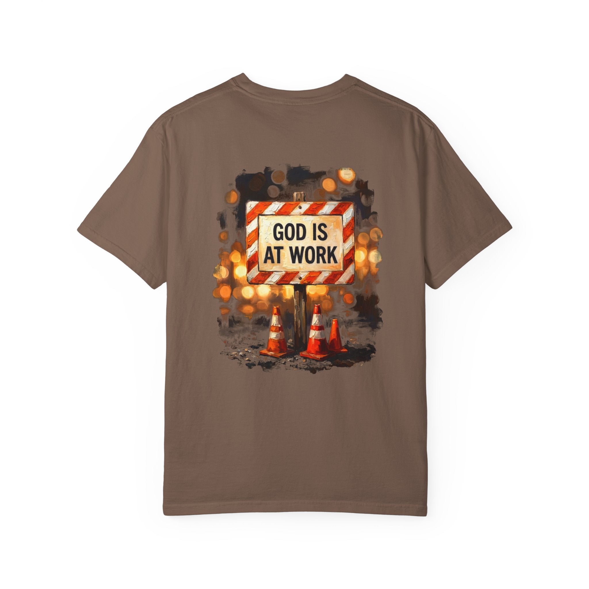 God is at work T-shirt | Christian Cross Tee