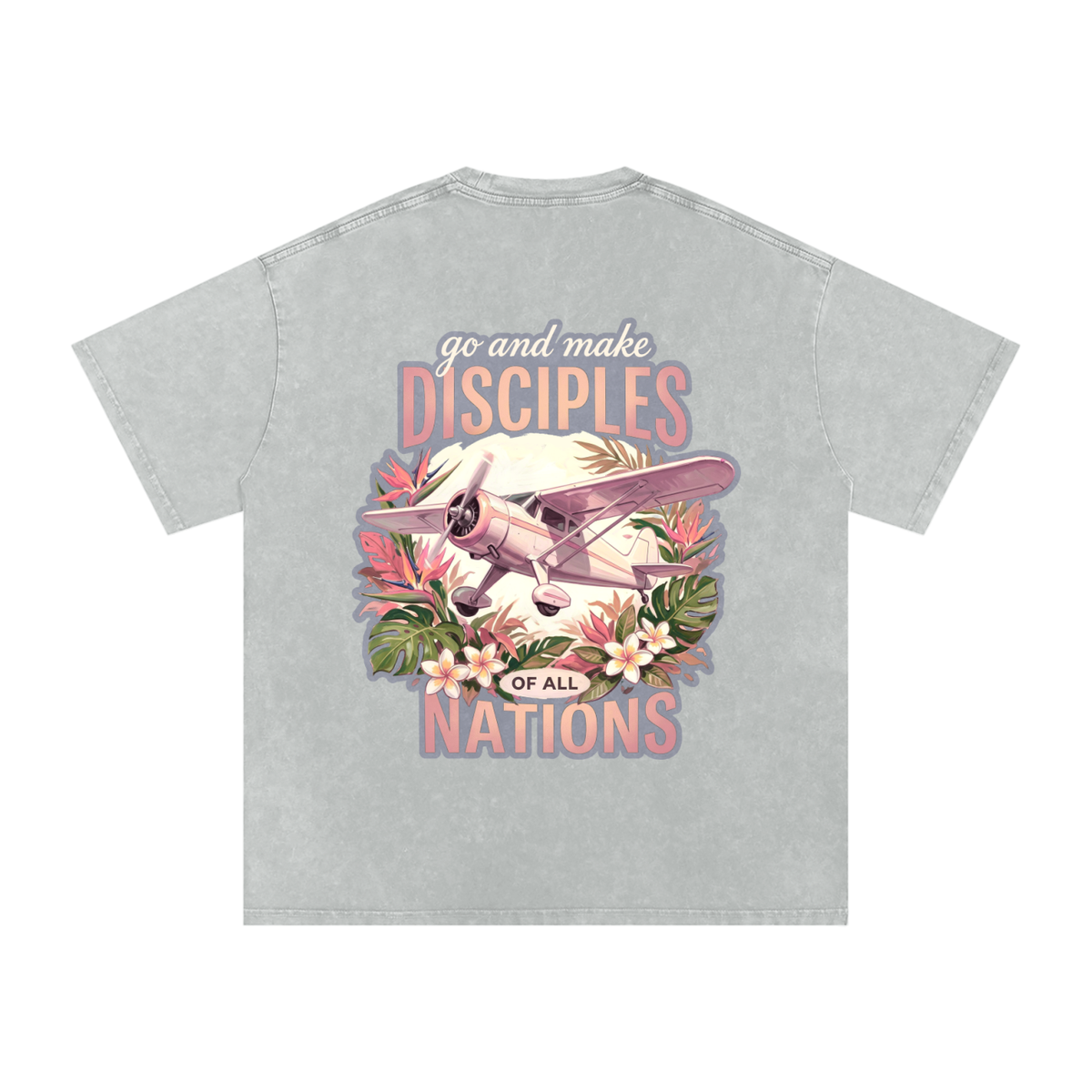 Disciples Snow Washed Oversized Cotton T-Shirt