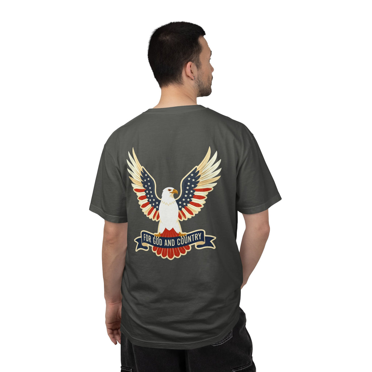 Patriotic Eagle 'America - For God and Country' T-Shirt