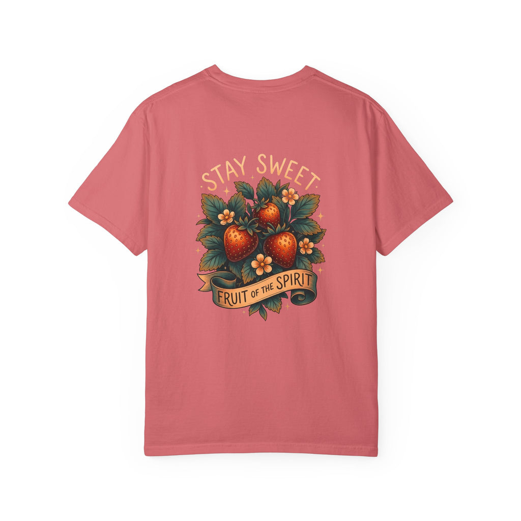 Christian T-Shirt — 'Stay Sweet: Fruit of the Spirit' Graphic Tee ALT COLOR