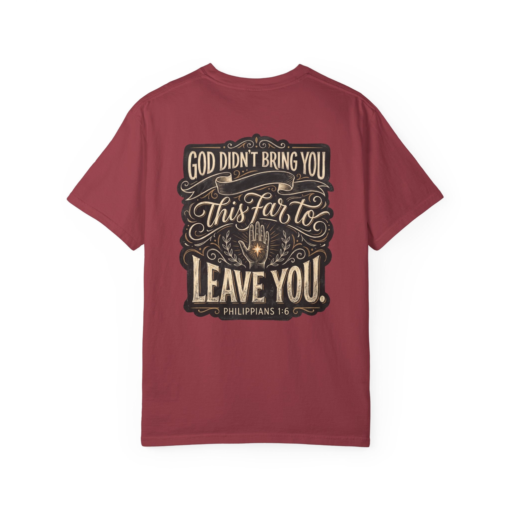 Christian Cross T‑Shirt — "God Didn’t Bring You This Far to Leave You" Scripture Tee