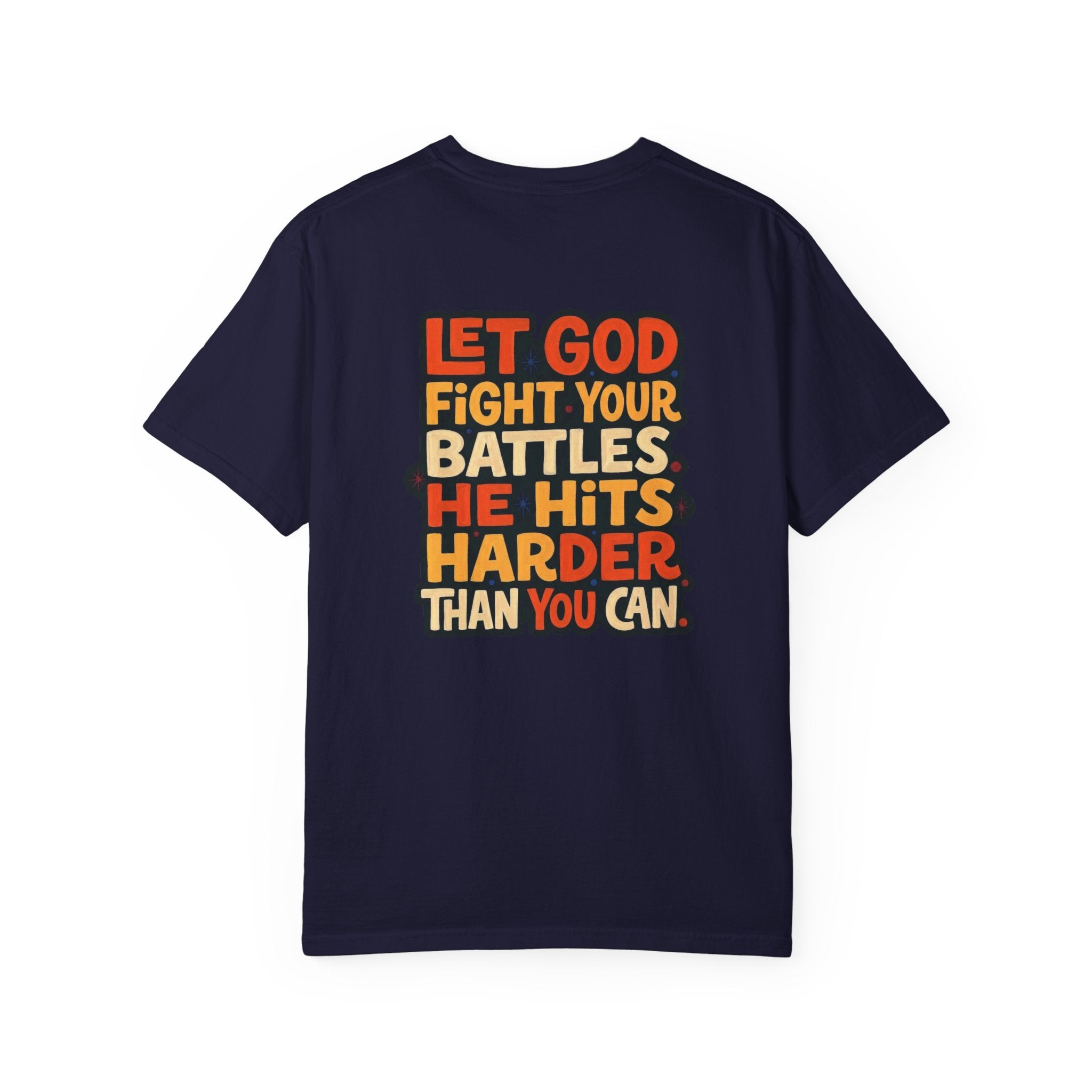 Hits harder T-shirt | Christian Cross Tee
