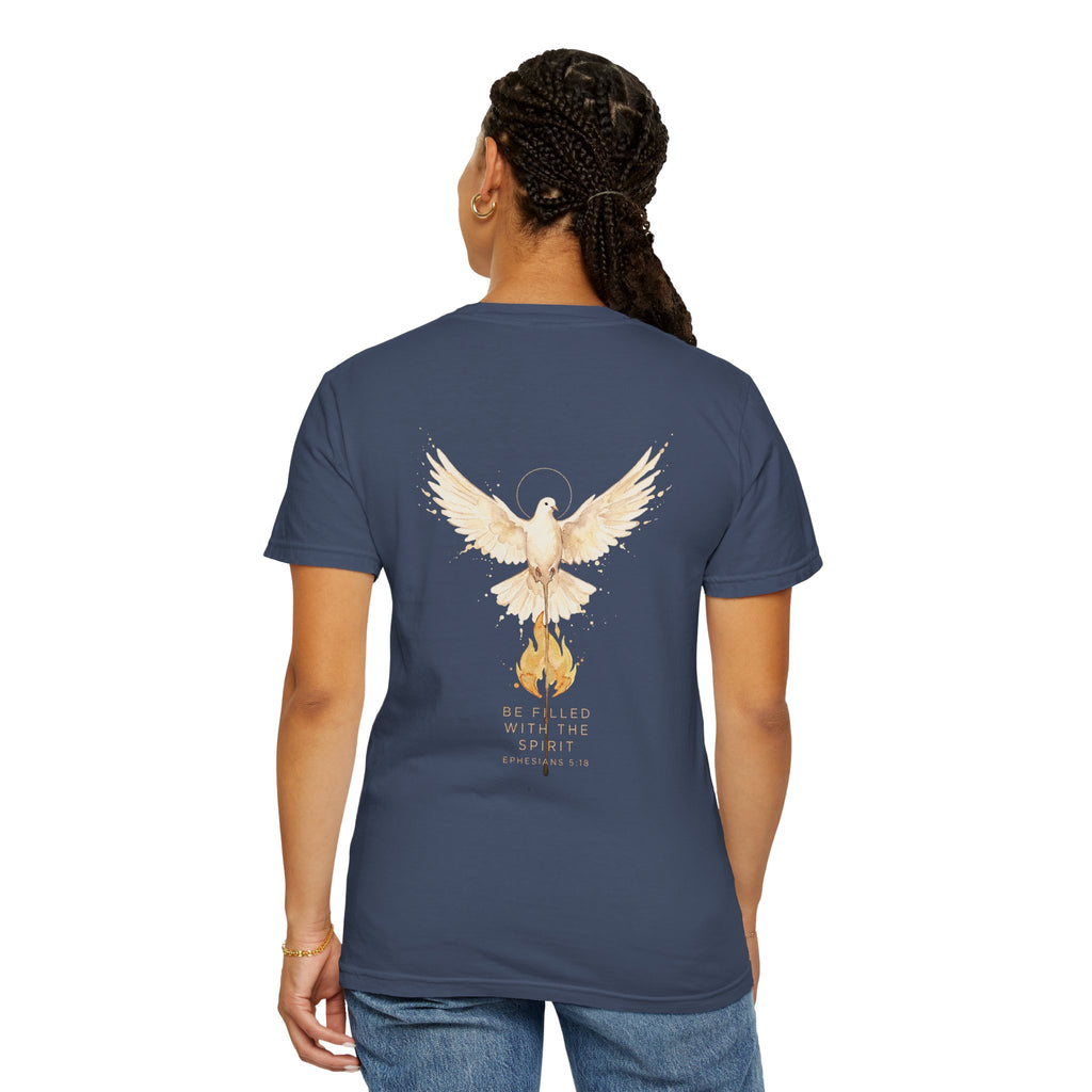 Dove & Flame Graphic T-Shirt — Rising From the Ashes Inspirational Tee