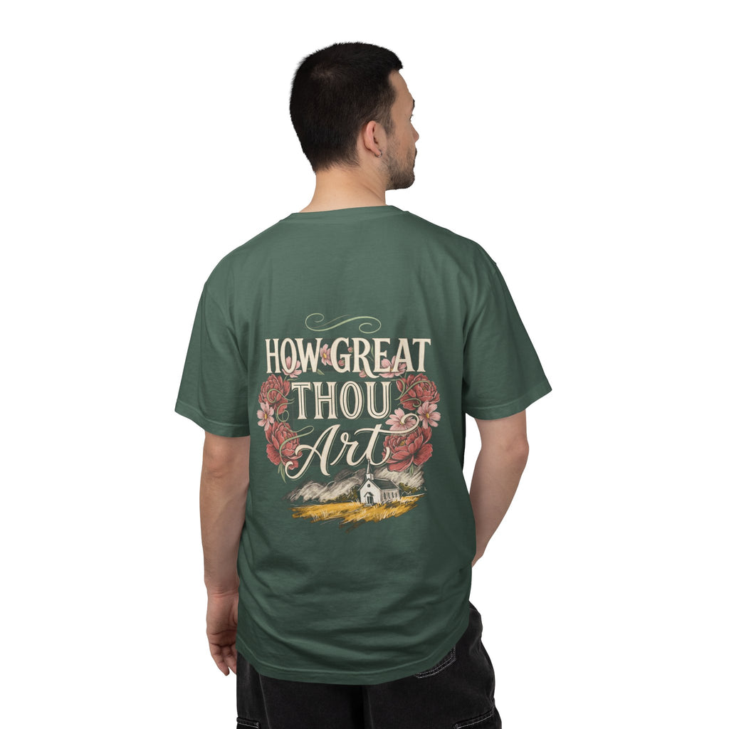How Great Thou Art T-Shirt — Christian Cross Faith Tee