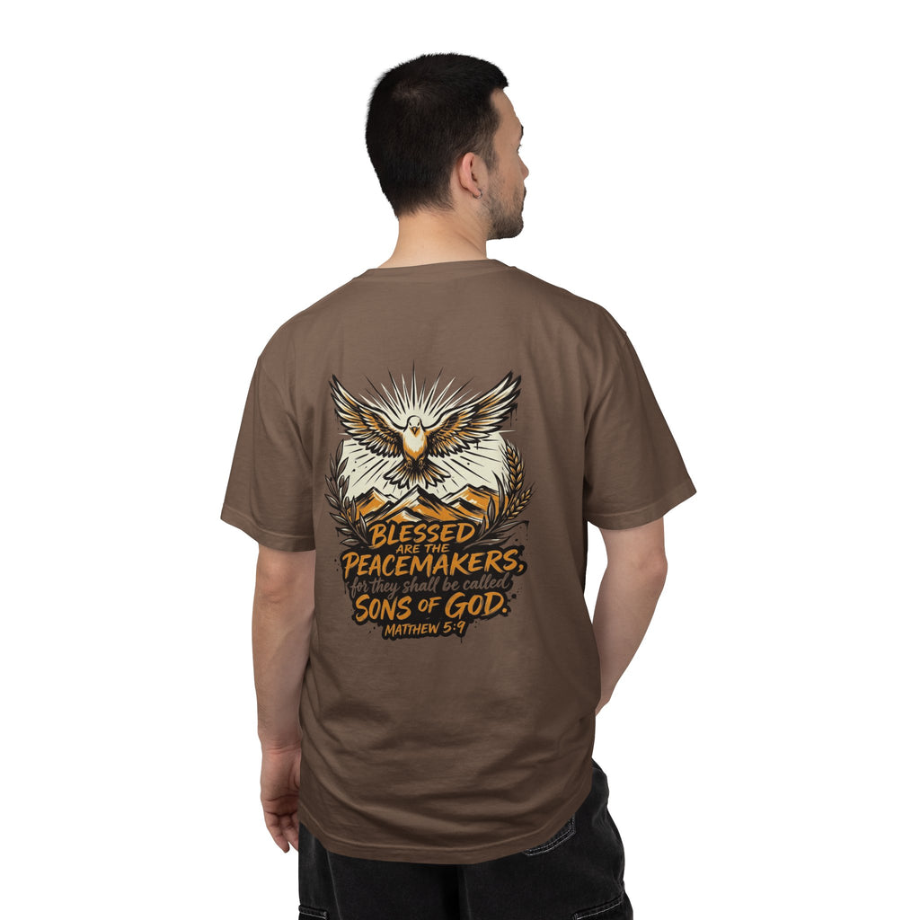 Blessed Peacemakers Dove T-Shirt — Matthew 5:9 Christian Tee