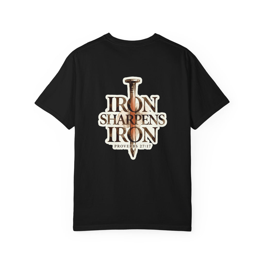 Iron Sharpens Iron T-Shirt - Proverbs 27:17 Christian Tee