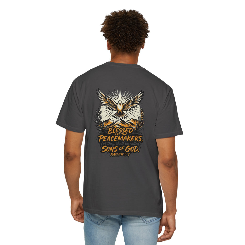 Blessed Peacemakers Dove T-Shirt — Matthew 5:9 Christian Tee