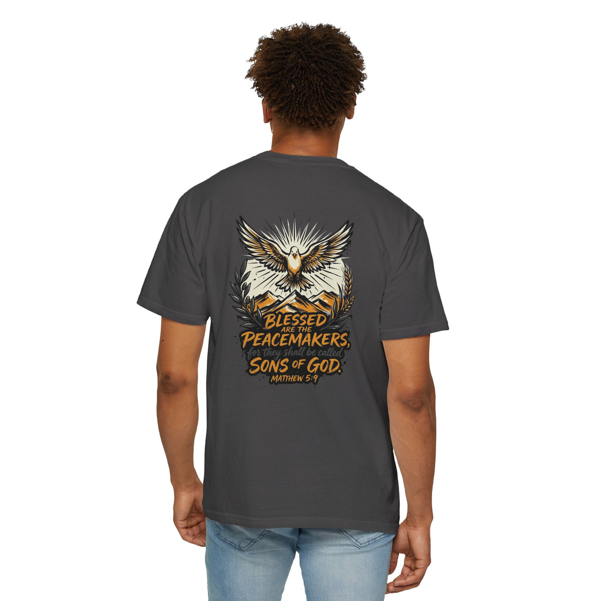 Blessed Peacemakers Dove T-Shirt — Matthew 5:9 Christian Tee