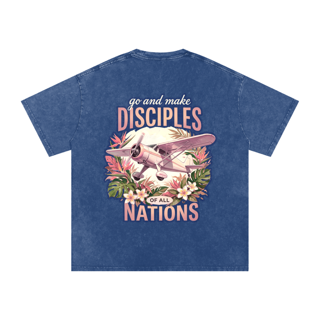 Disciples Snow Washed Oversized Cotton T-Shirt