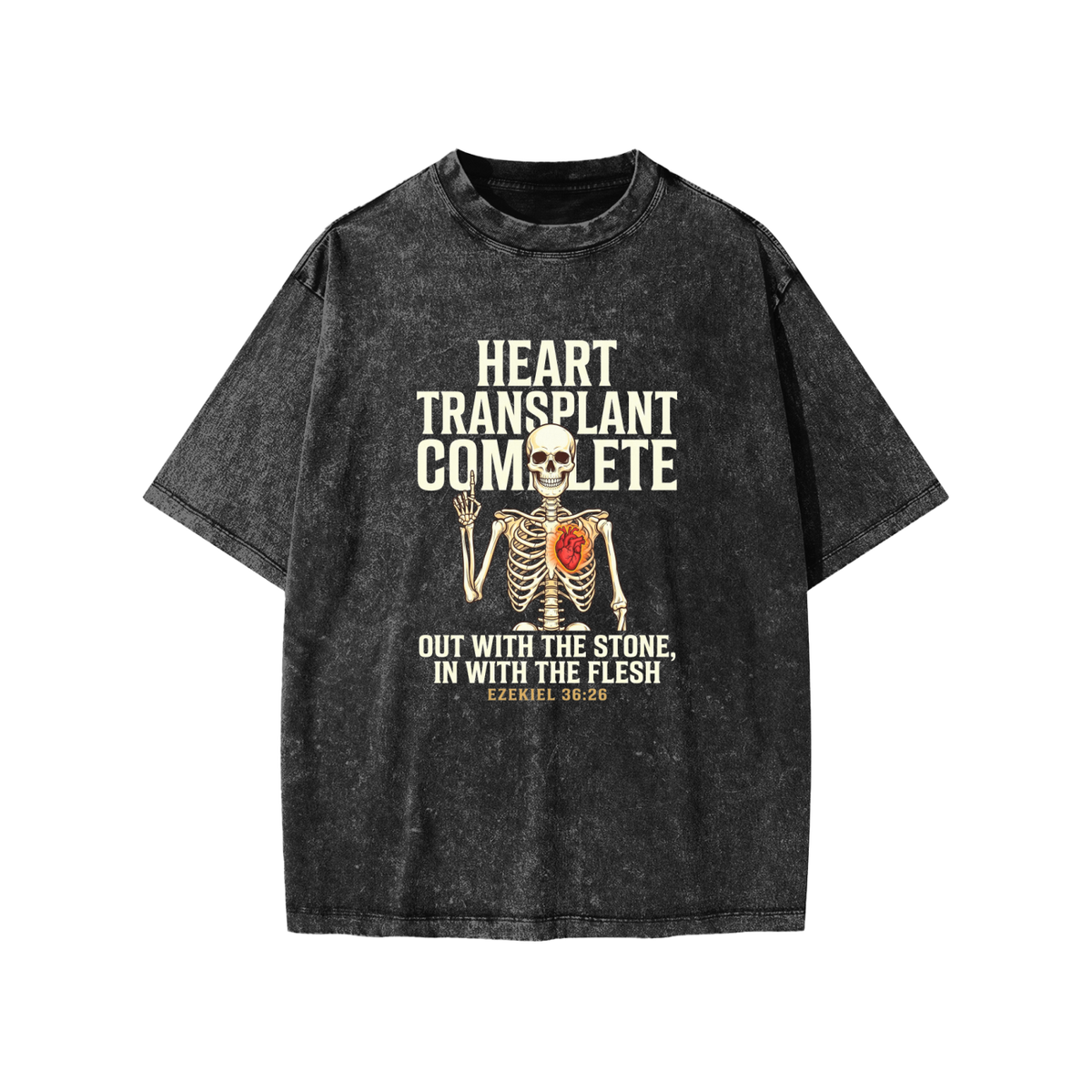 Heart Snow Washed Kids' T-Shirt