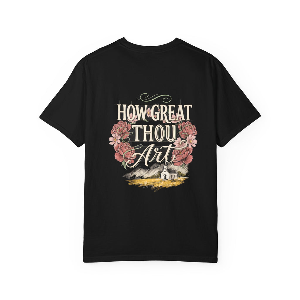 How Great Thou Art T-Shirt — Christian Cross Faith Tee