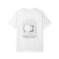 Christian Cross T-Shirt — Resurrection Tomb Design with John 11:25 Scripture