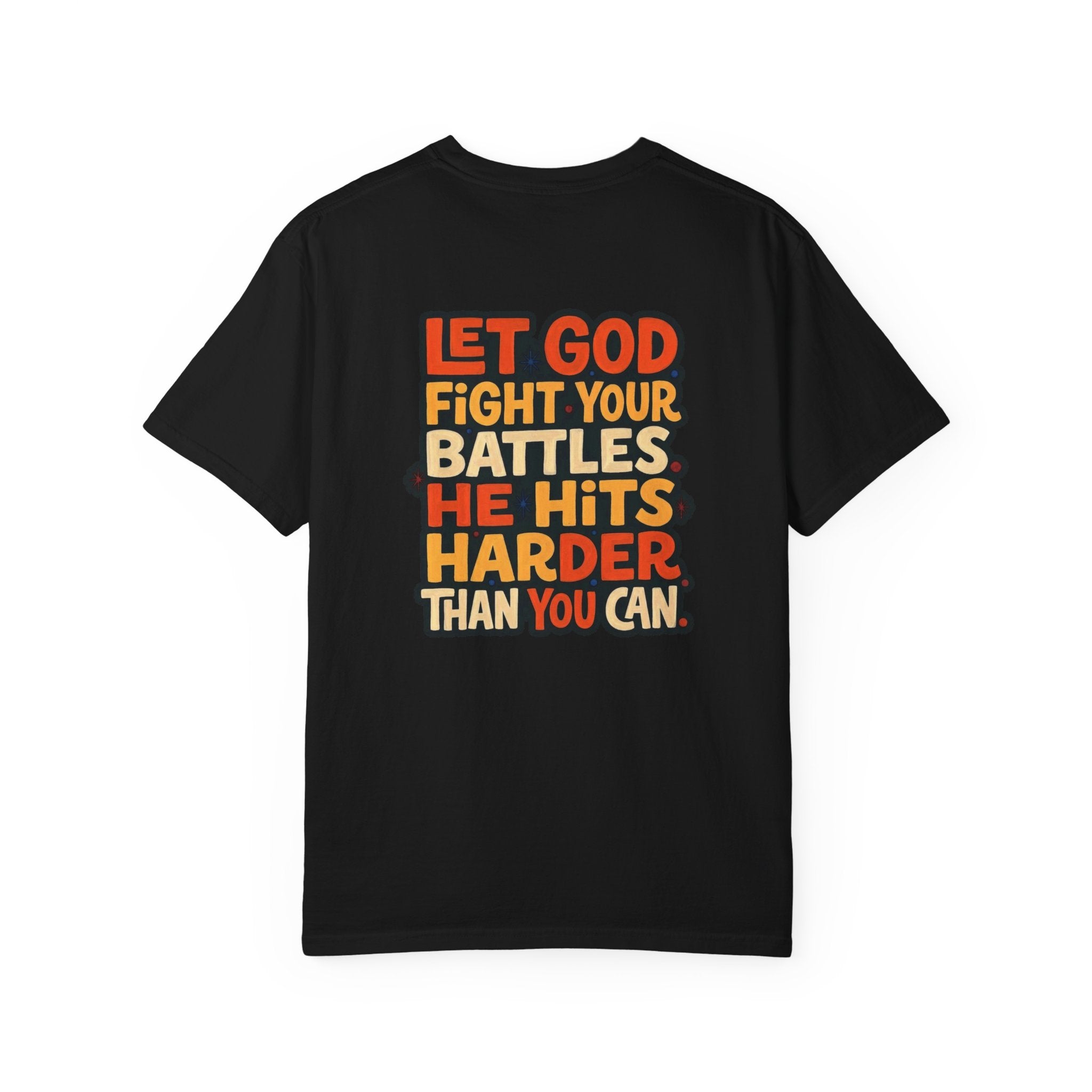Hits harder T-shirt | Christian Cross Tee