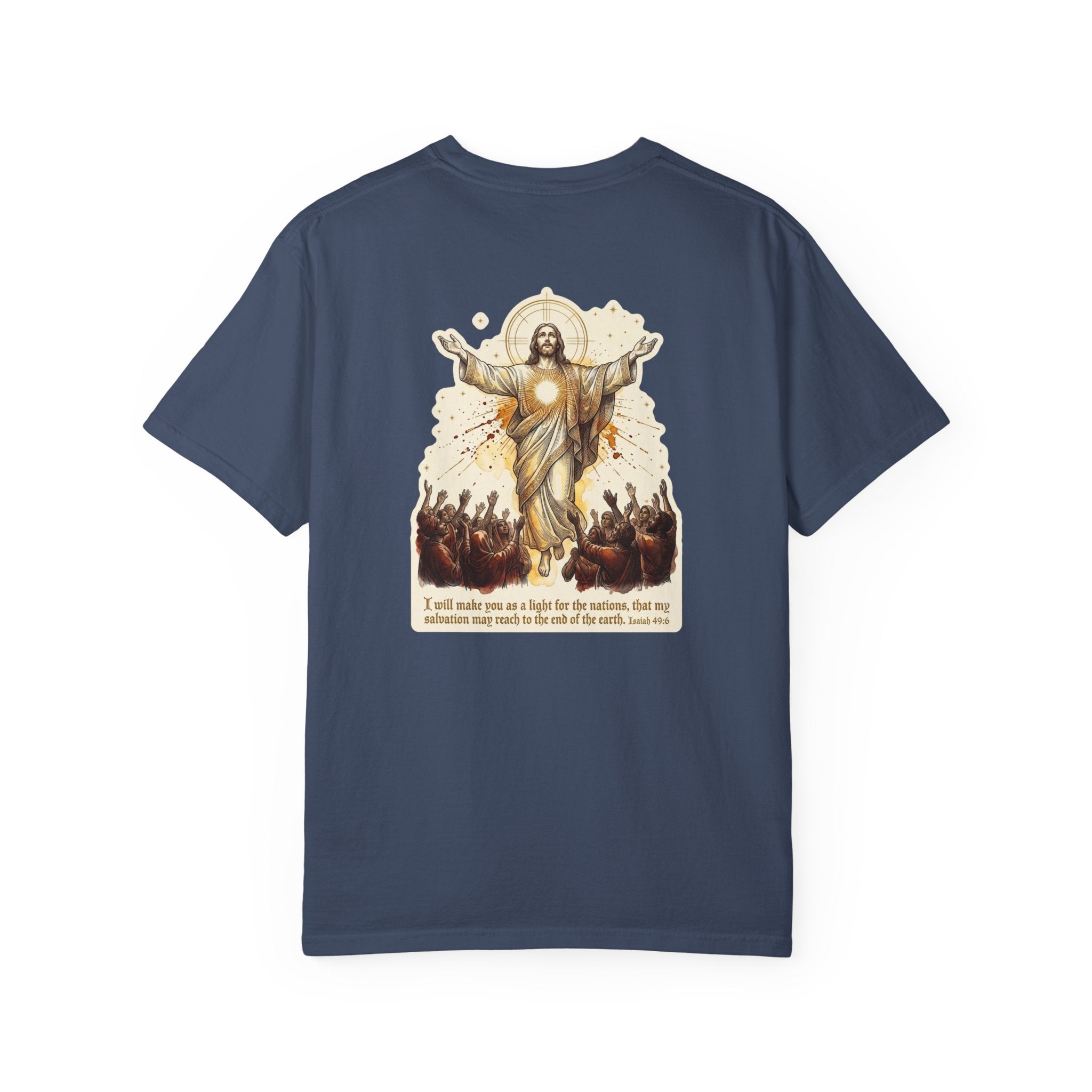 Christian Resurrection T‑Shirt — Jesus with Three Crosses Graphic