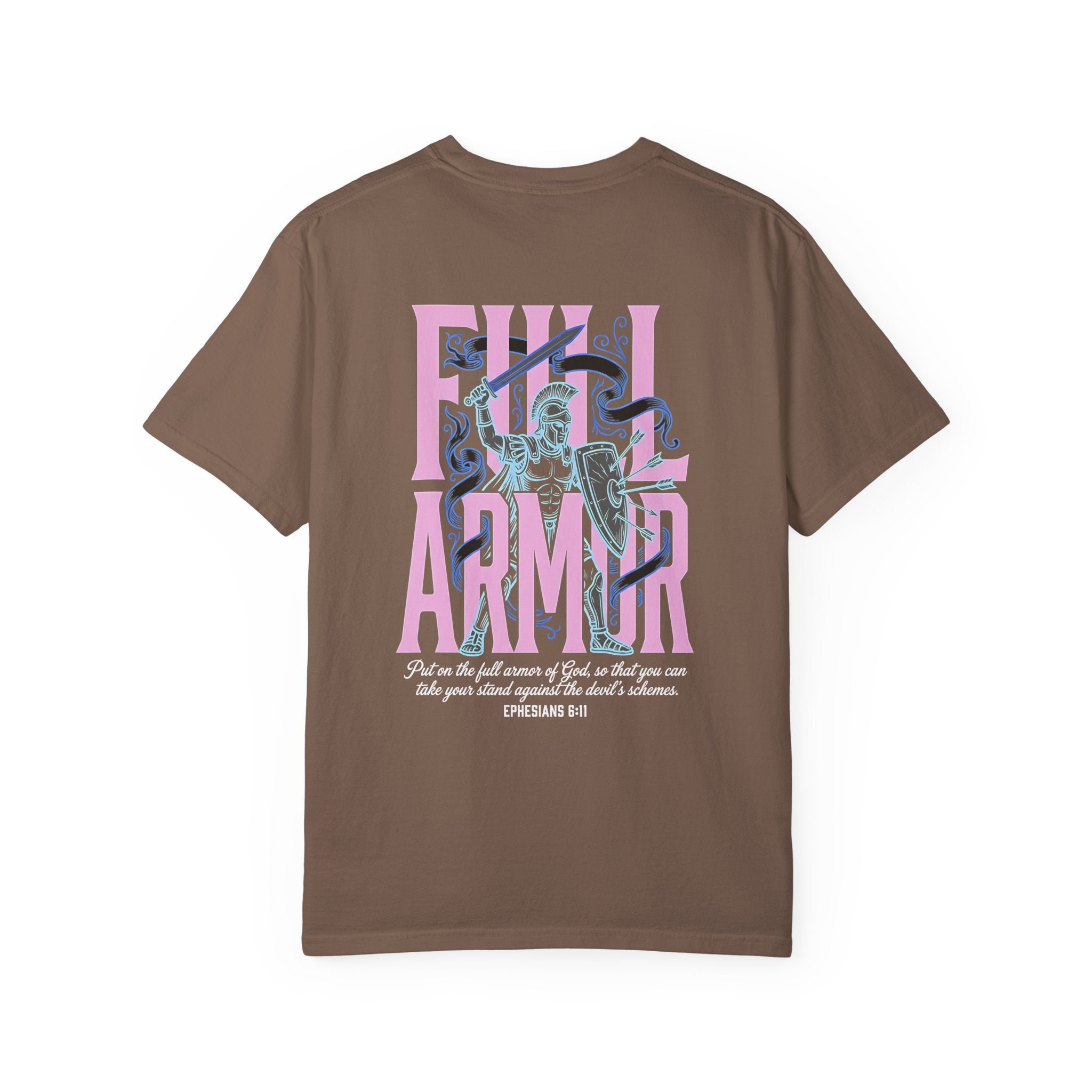 Full Armor T-Shirt — Christian Cross Graphic Tee (Ephesians 6:11)