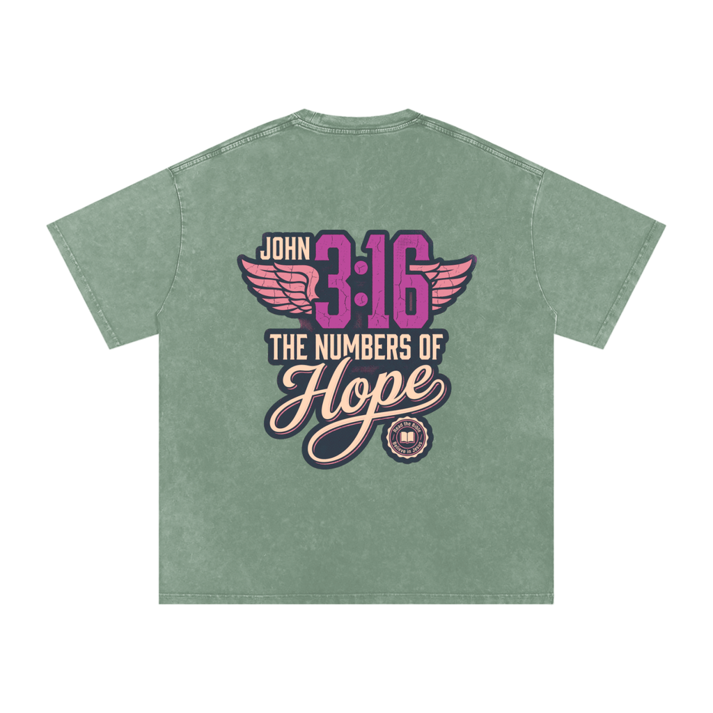 316 Snow Washed Oversized Cotton T-Shirt