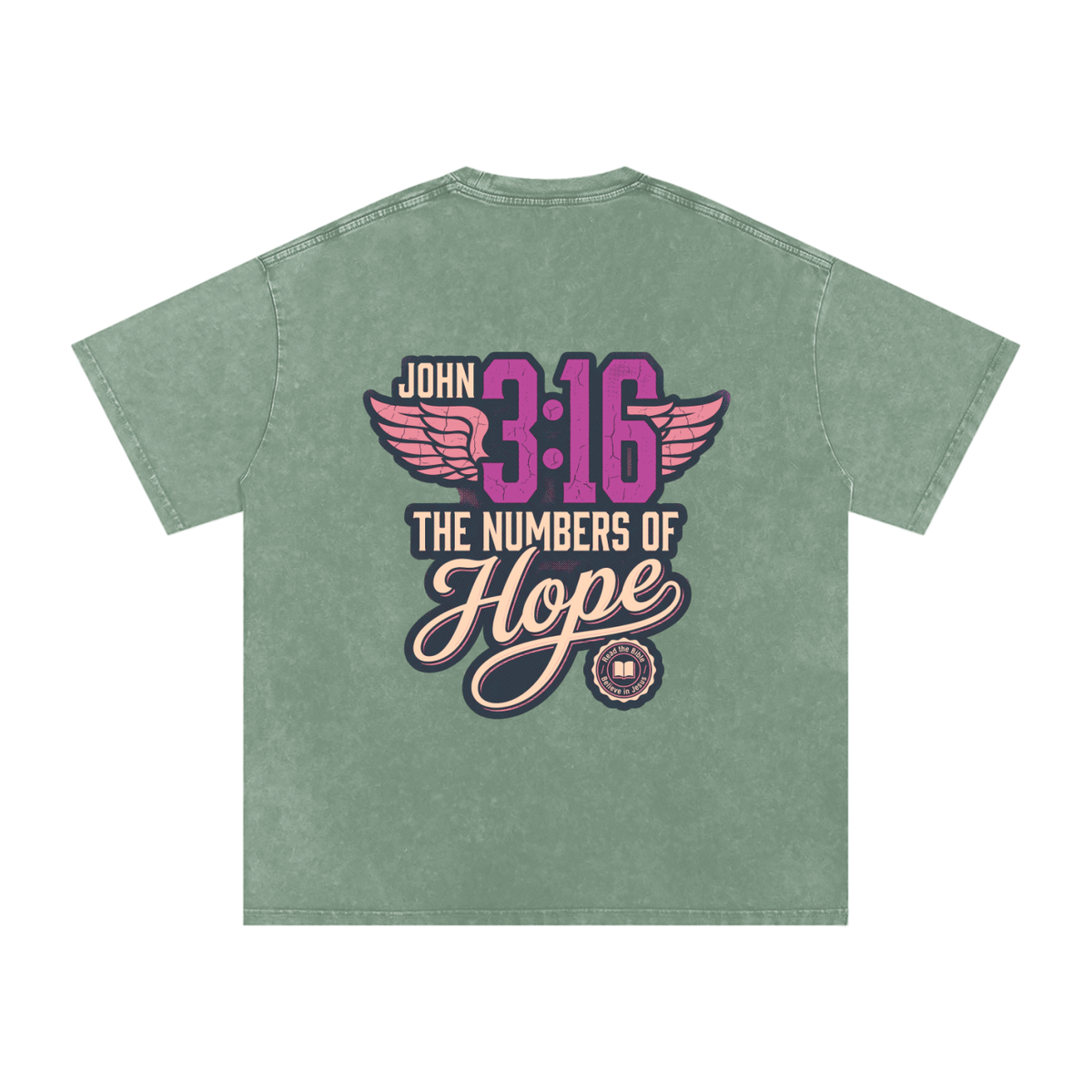 316 Snow Washed Oversized Cotton T-Shirt
