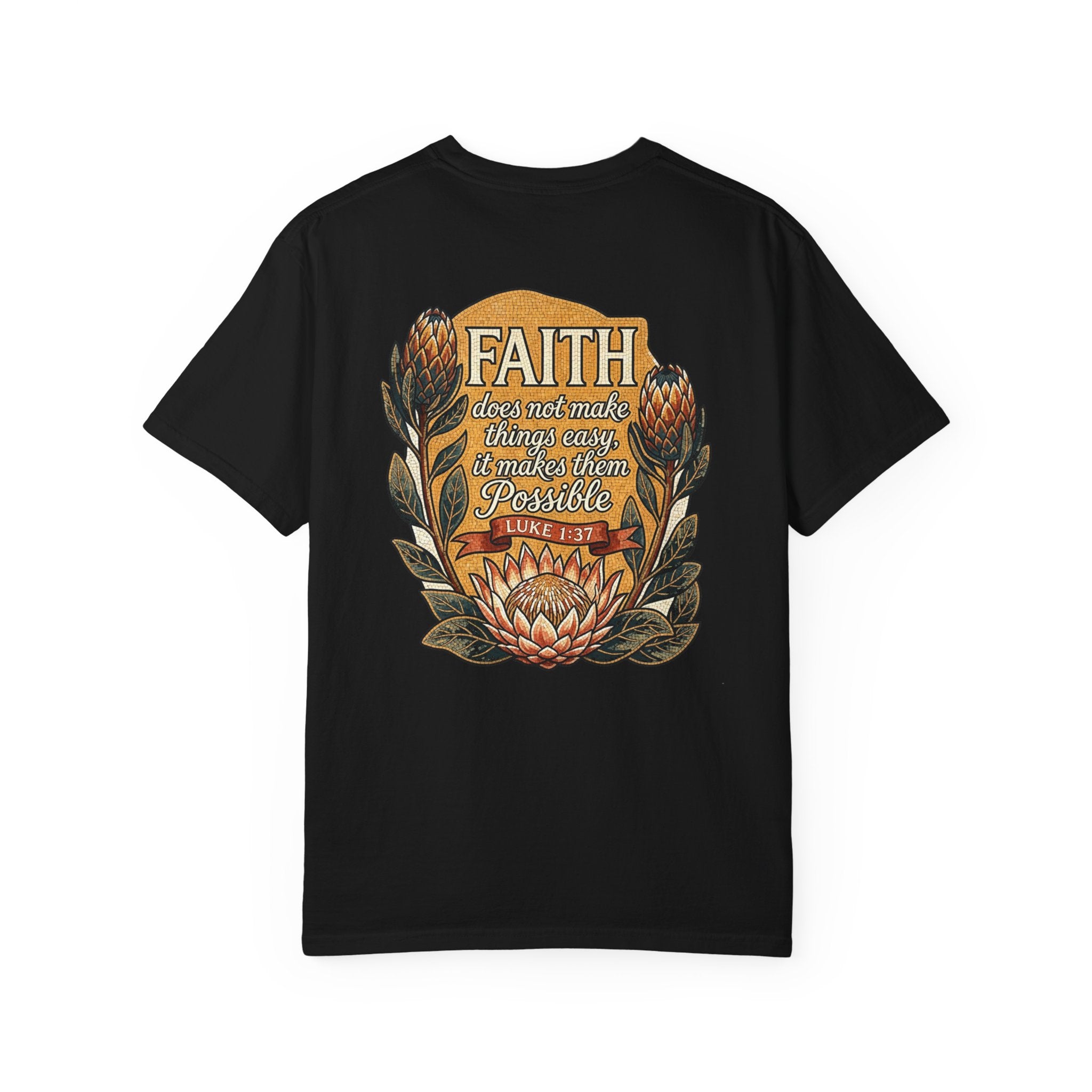 Faith Christian Cross T-Shirt — "I Surrender All" Vintage Faith Graphic Tee