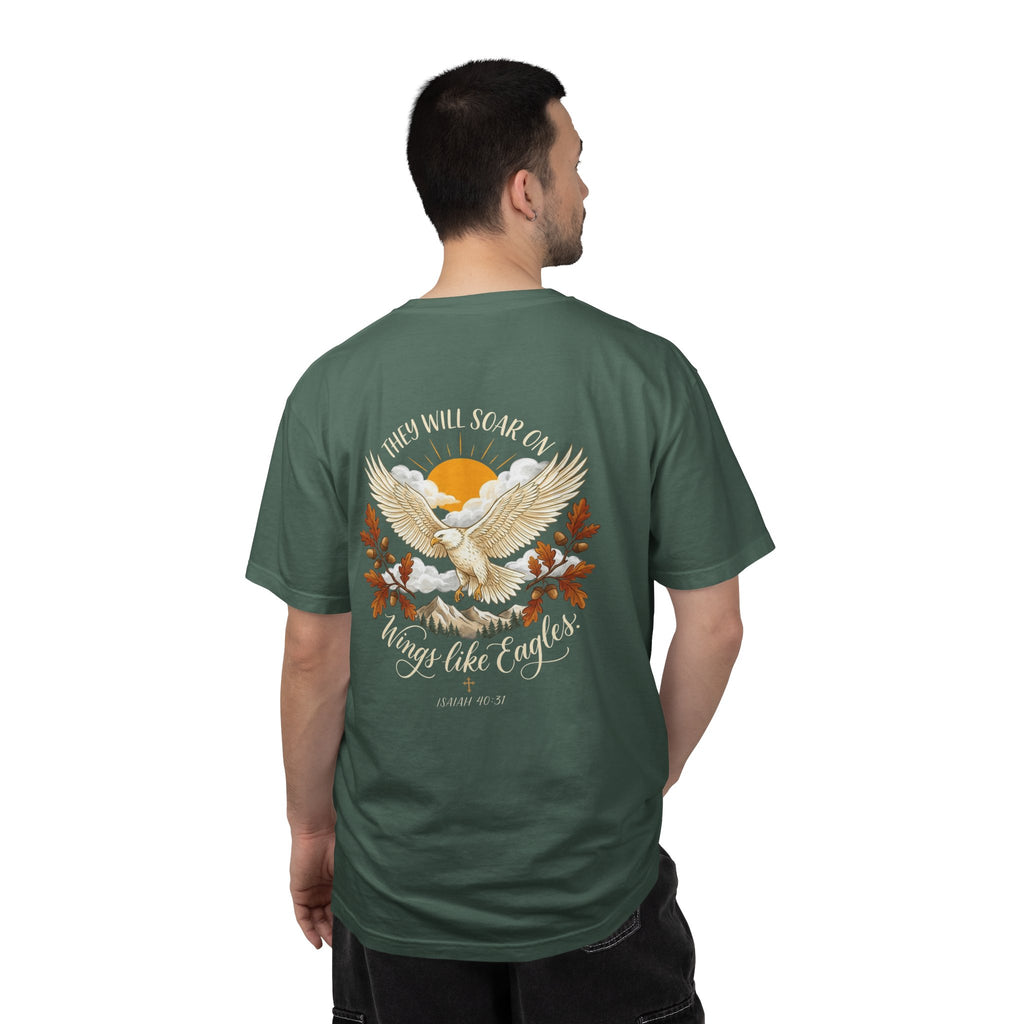Christian Cross T-Shirt — "Knowledge of the Glory" Vintage Scripture Back Print