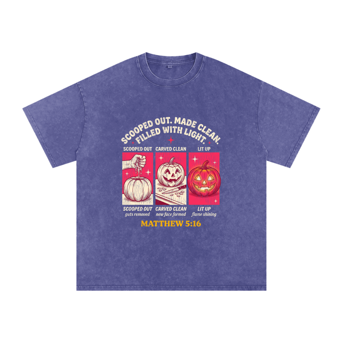 Scooped  out Snow Washed Oversized Cotton T-Shirt