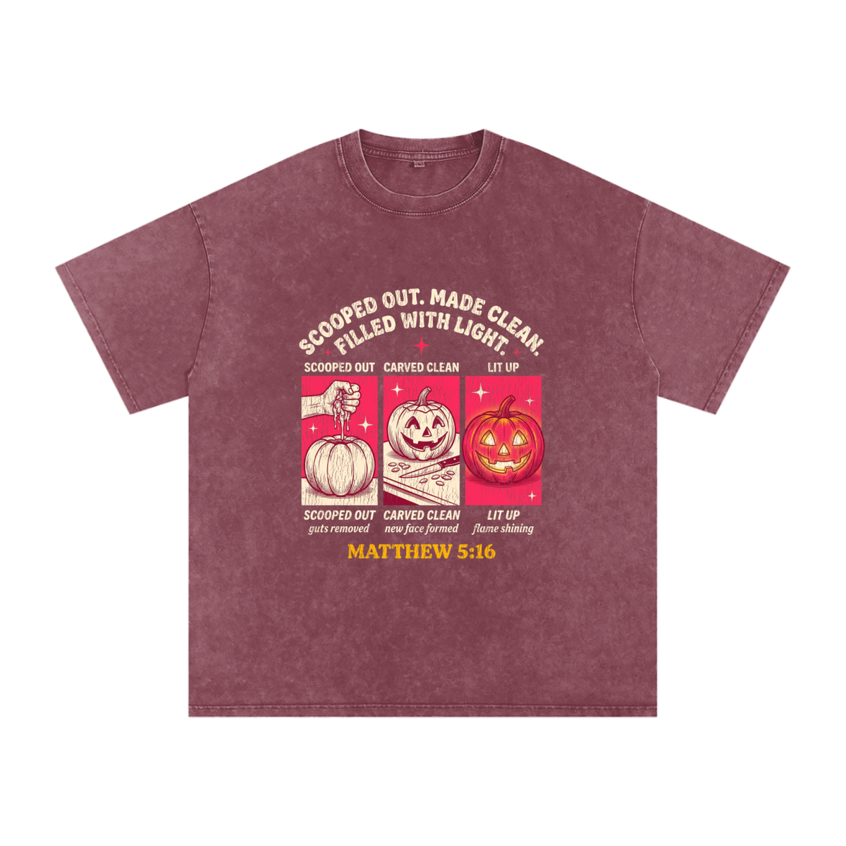 Scooped  out Snow Washed Oversized Cotton T-Shirt