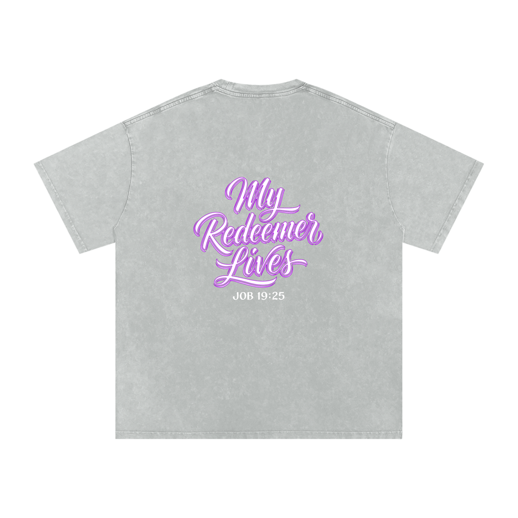 Redeemer Snow Washed Oversized Cotton T-Shirt