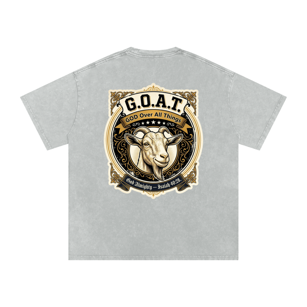 GOAT Snow Washed Oversized Cotton T-Shirt