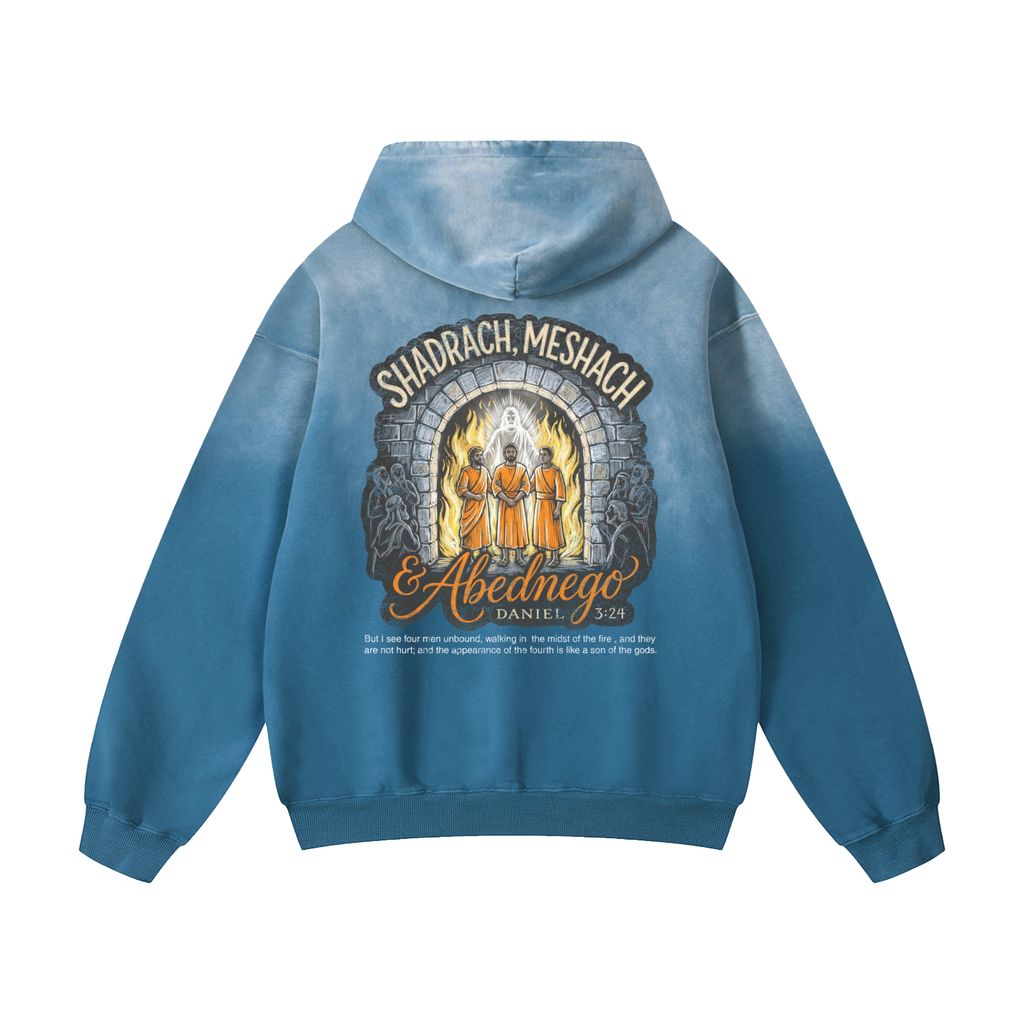 Shadrach Meshach and Abednego Heavyweight Sunfade Oversized Hoodie