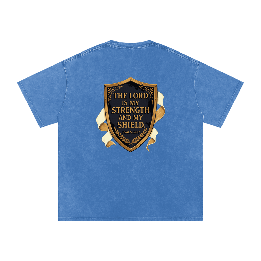 Shield Snow Washed Oversized Cotton T-Shirt