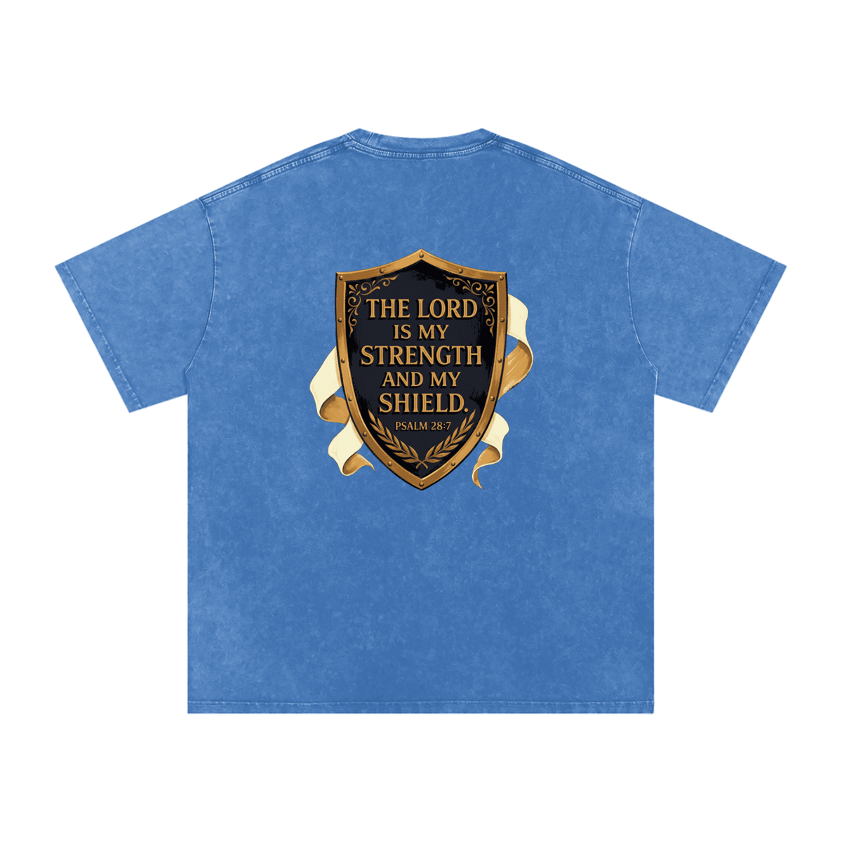 Shield Snow Washed Oversized Cotton T-Shirt