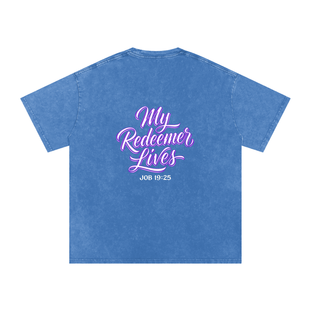 Redeemer Snow Washed Oversized Cotton T-Shirt