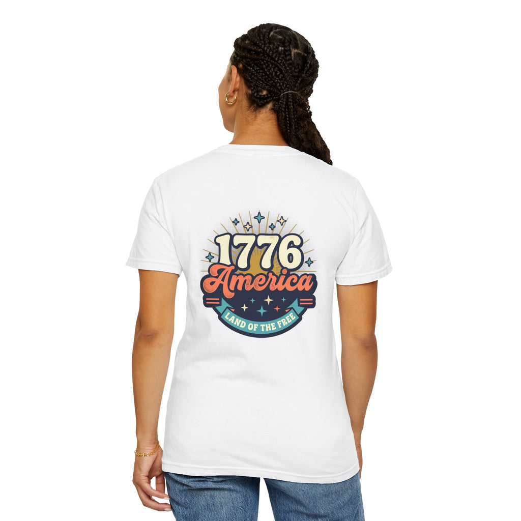 America 1776 Graphic T-Shirt — Patriotic ‘Land of the Free’ Tee