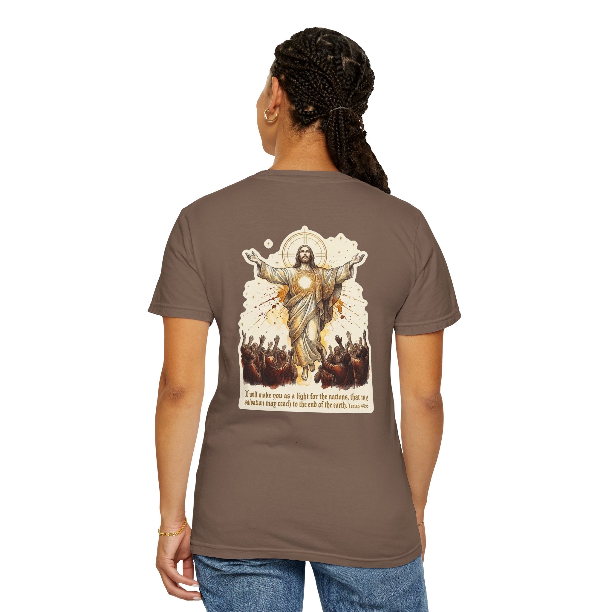 Christian Resurrection T‑Shirt — Jesus with Three Crosses Graphic