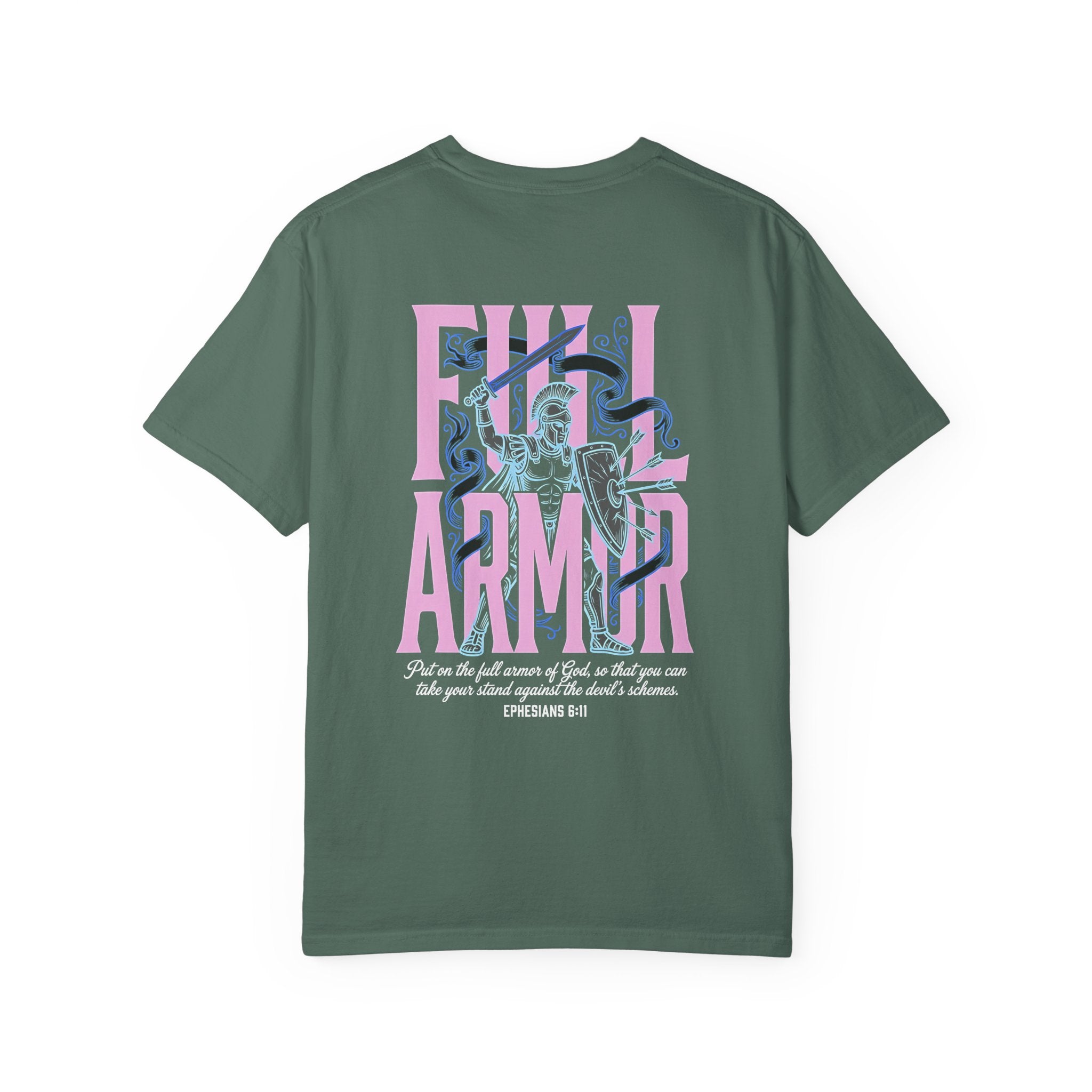 Full Armor T-Shirt — Christian Cross Graphic Tee (Ephesians 6:11)