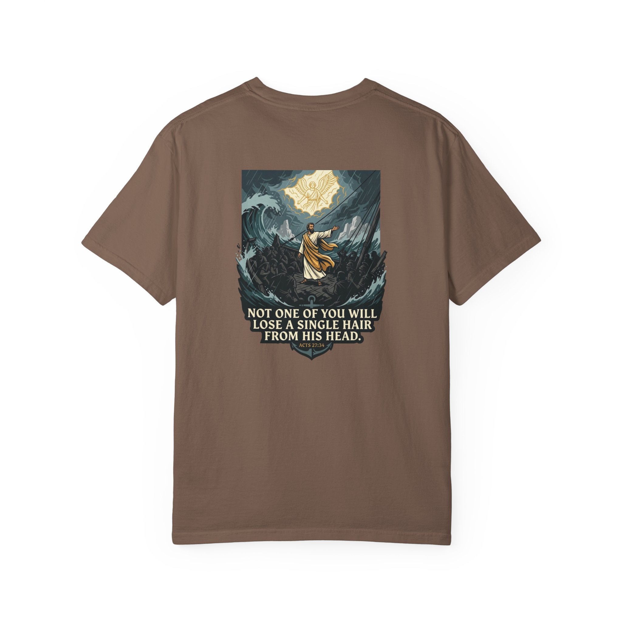 Christian T-Shirt — 'Not One of You Will Lose a Single Hair From His Head' Faith Tee