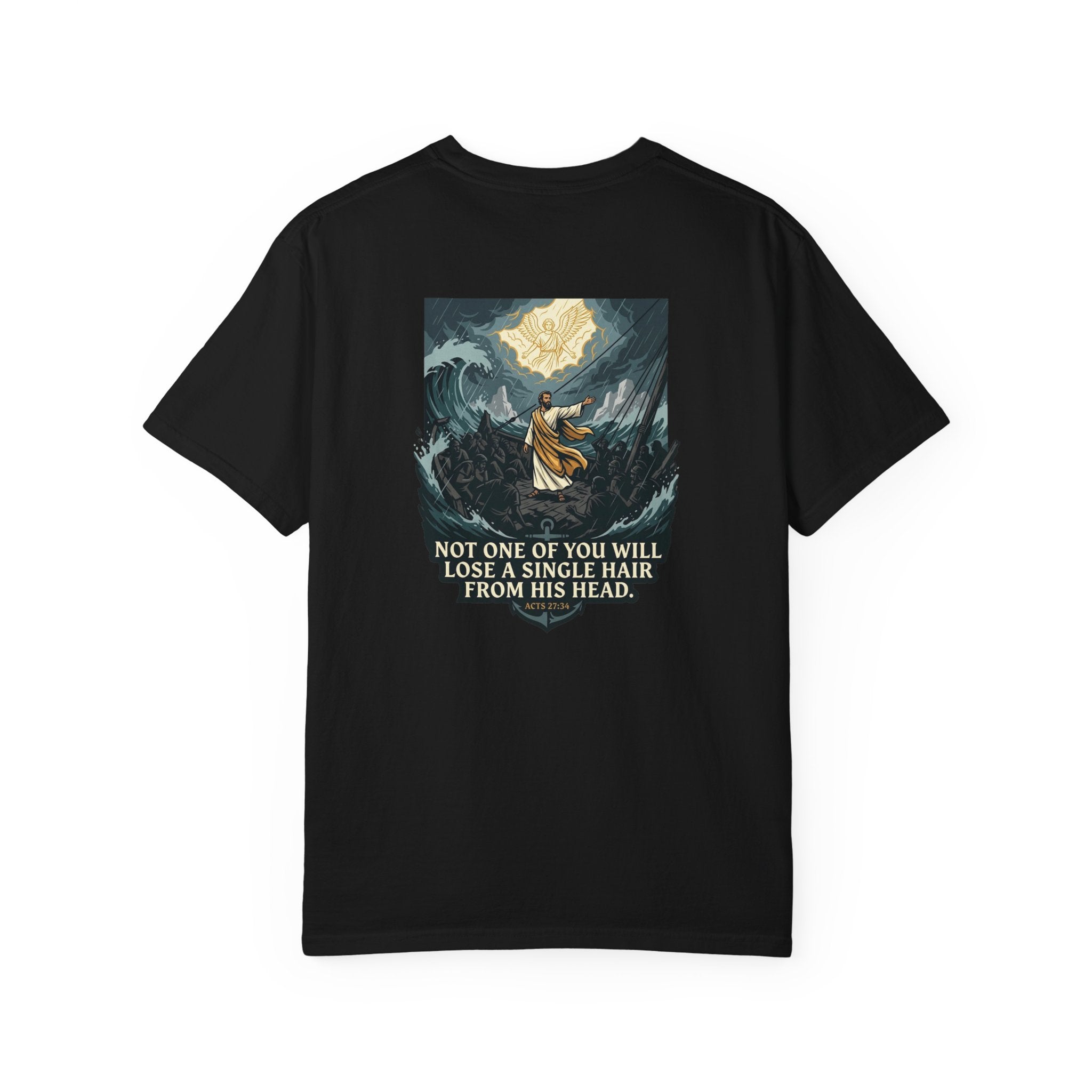 Christian T-Shirt — 'Not One of You Will Lose a Single Hair From His Head' Faith Tee