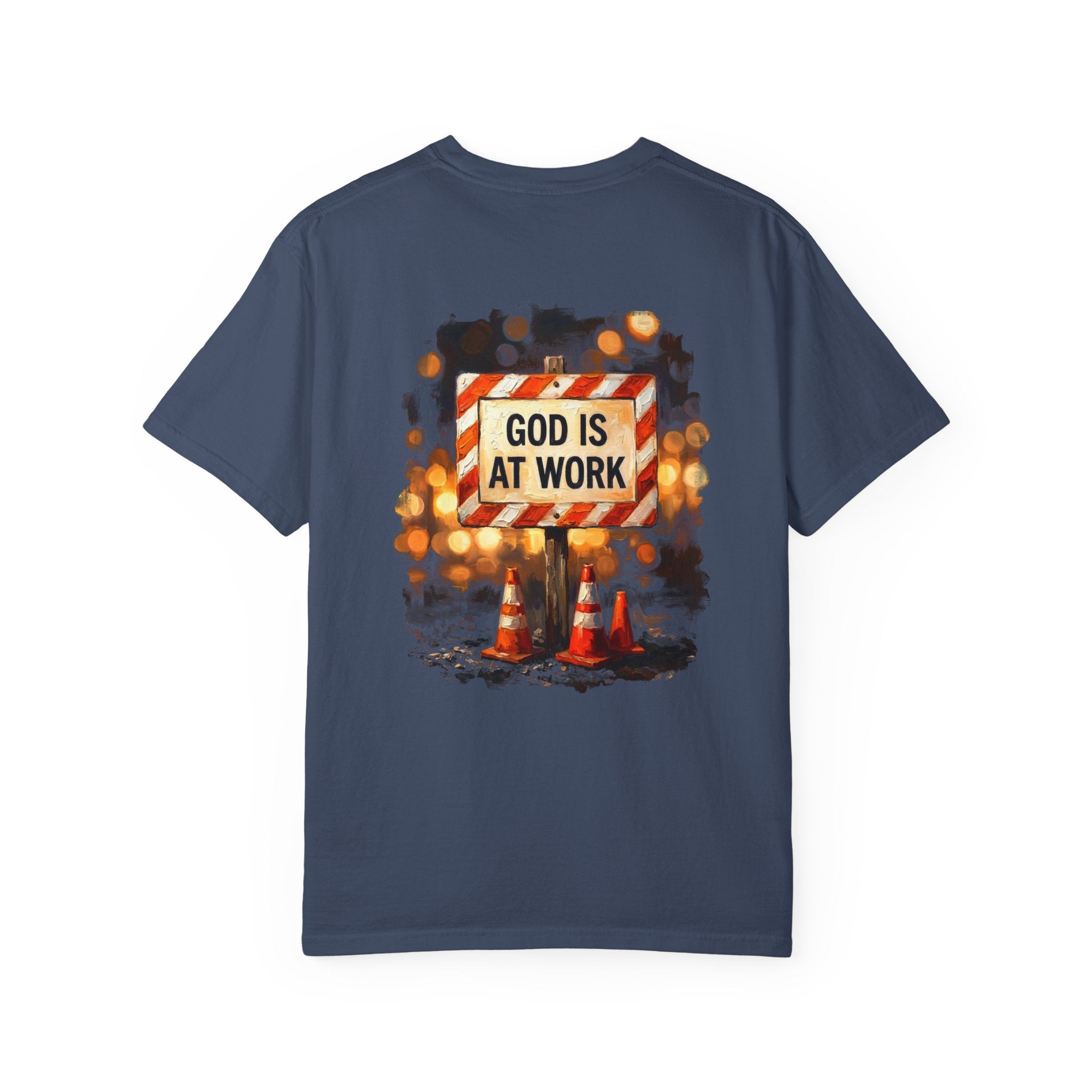 God is at work T-shirt | Christian Cross Tee