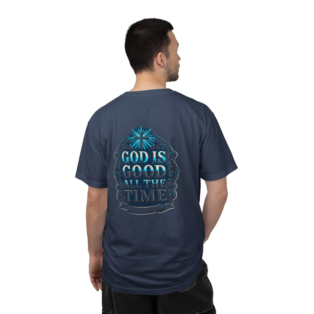 Christian T-Shirt — "God Is Good All The Time" Cross Graphic
