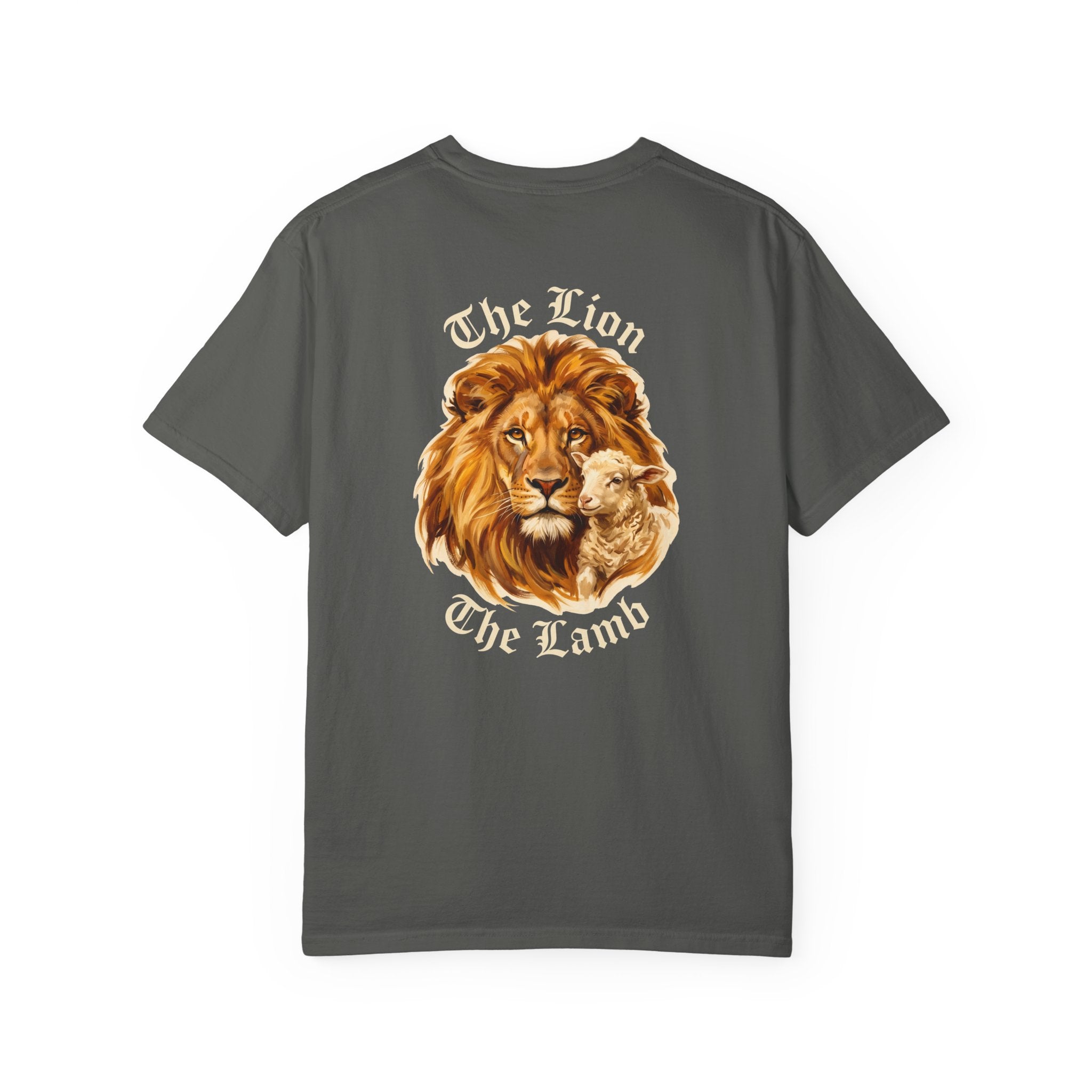 Christian Lion & Lamb T-Shirt — The Lion The Lamb Cross Graphic