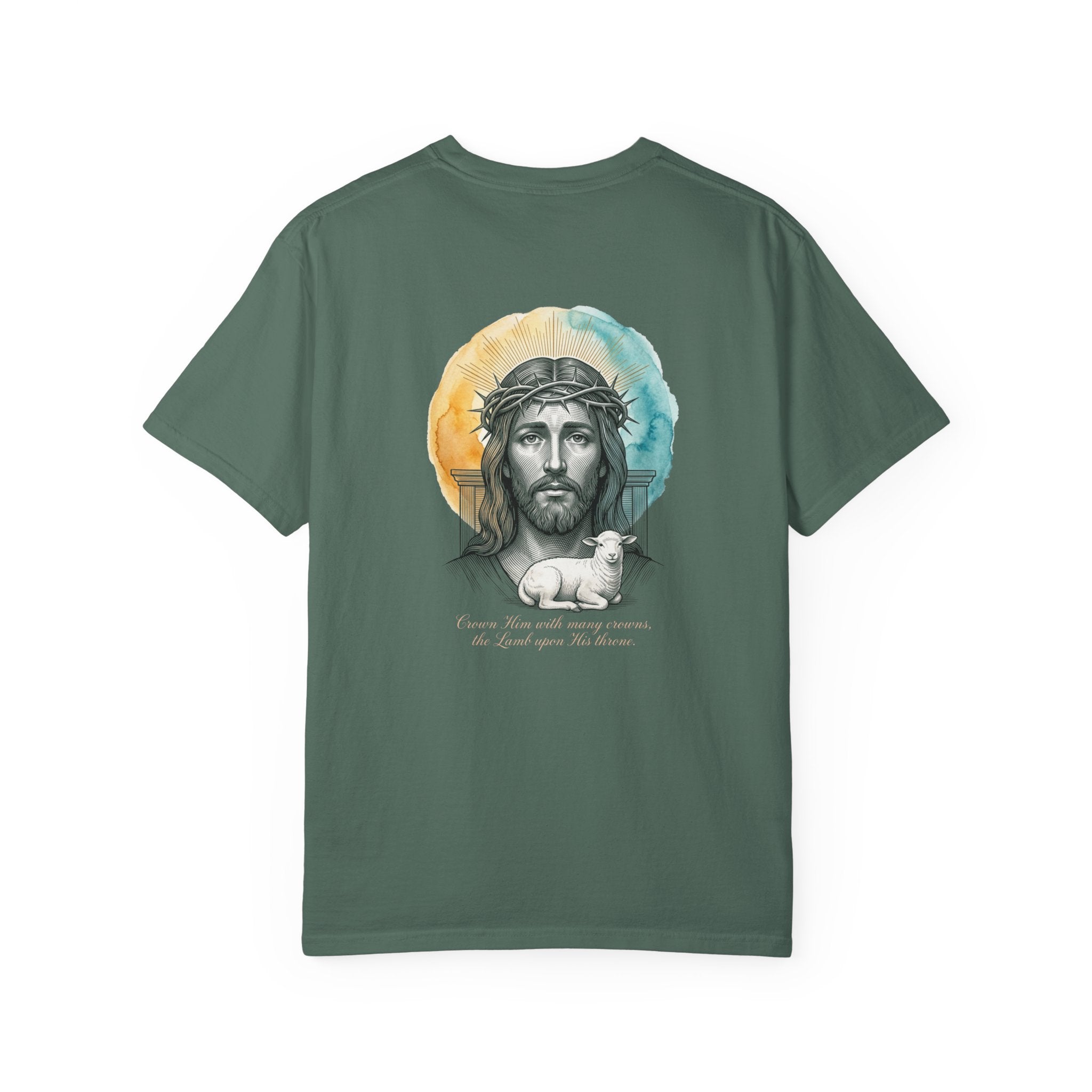 Christian Cross T-Shirt — Jesus with Lamb Graphic Tee
