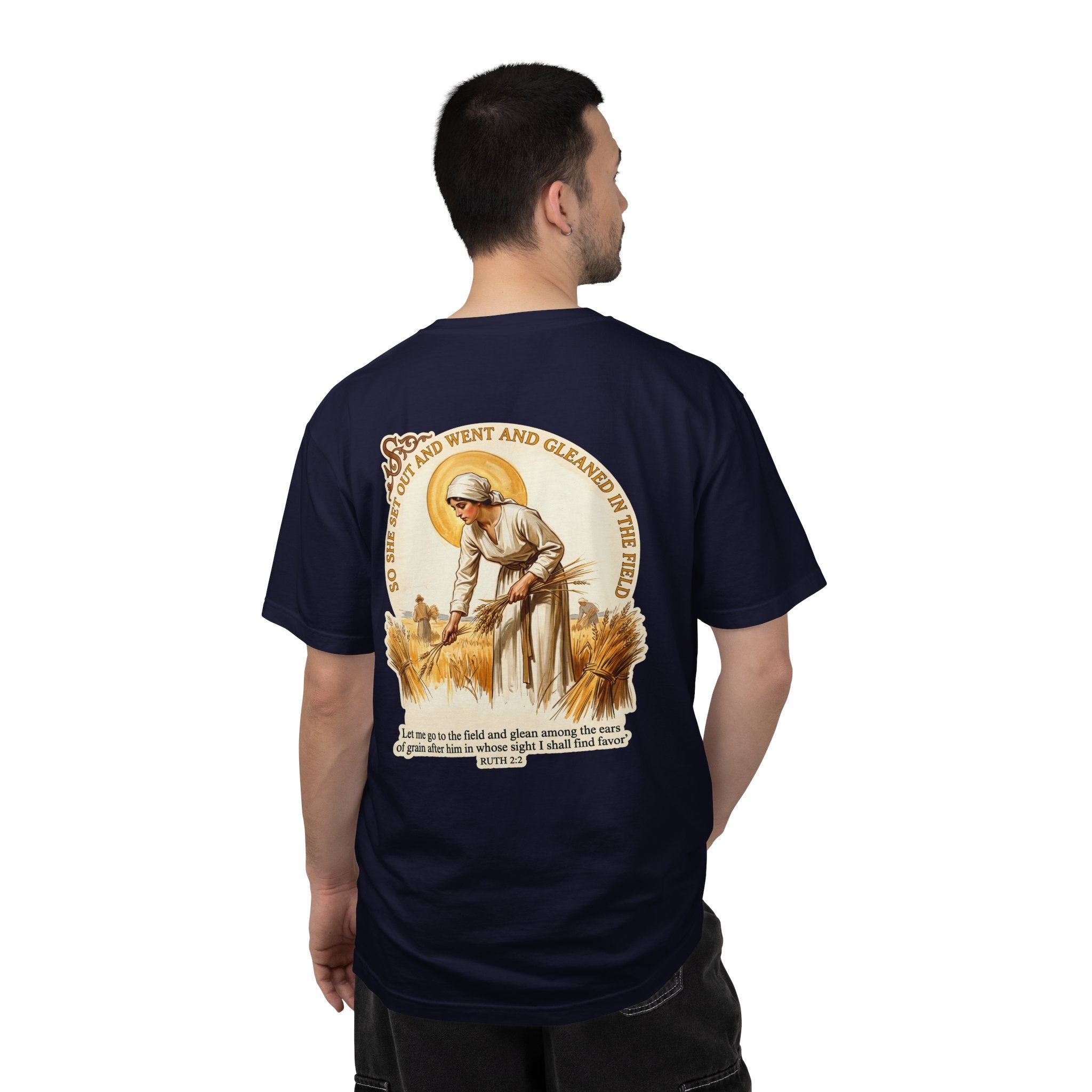 Christian Cross T-Shirt — Vintage Ruth Gleaning Graphic Tee